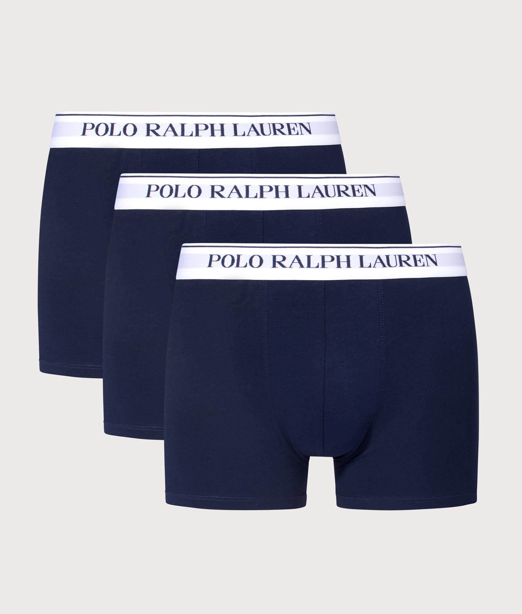 Three Pack Classic Stretch Trunks in Navy | Polo Ralph Lauren | EQVVS | Trunk shot