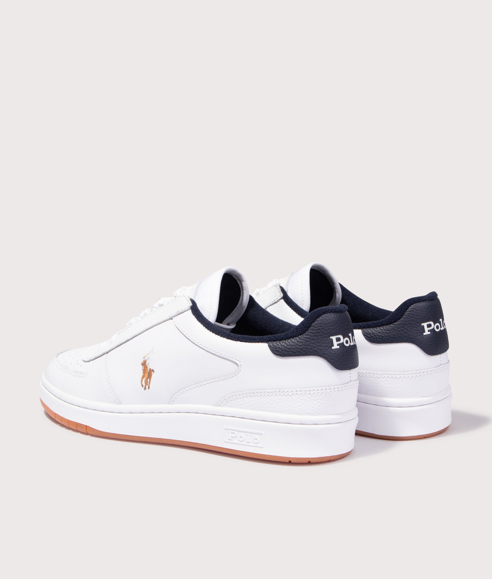 Court Leather Low-Top Sneakers. Shot by EQVVS. Back shot.