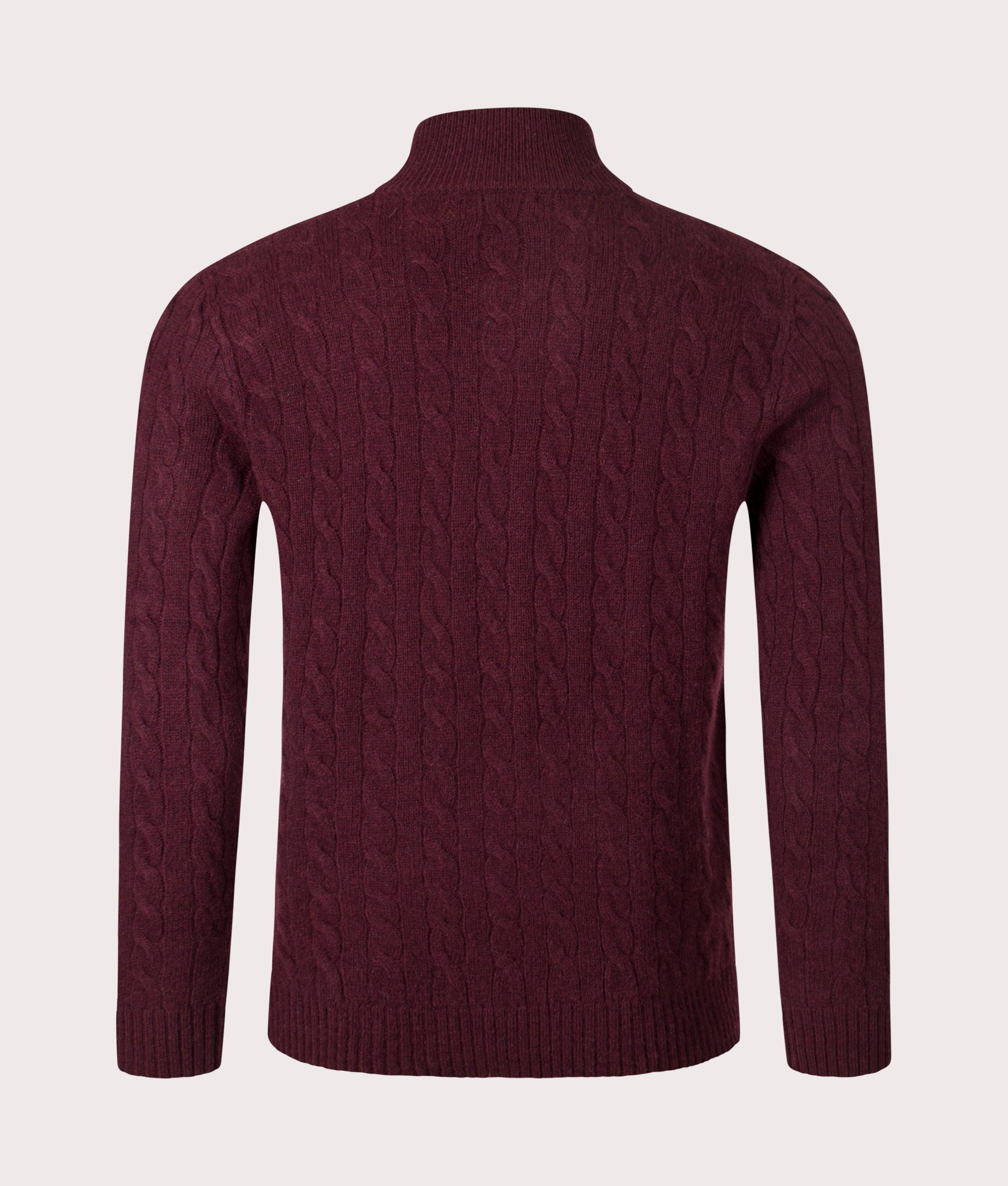 トップス 90s Ralph Lauren cashmere knit Burgundy Cashmere Blend Quarter Zip Jumper in Wine | Polo Ralph Lauren | EQVVS