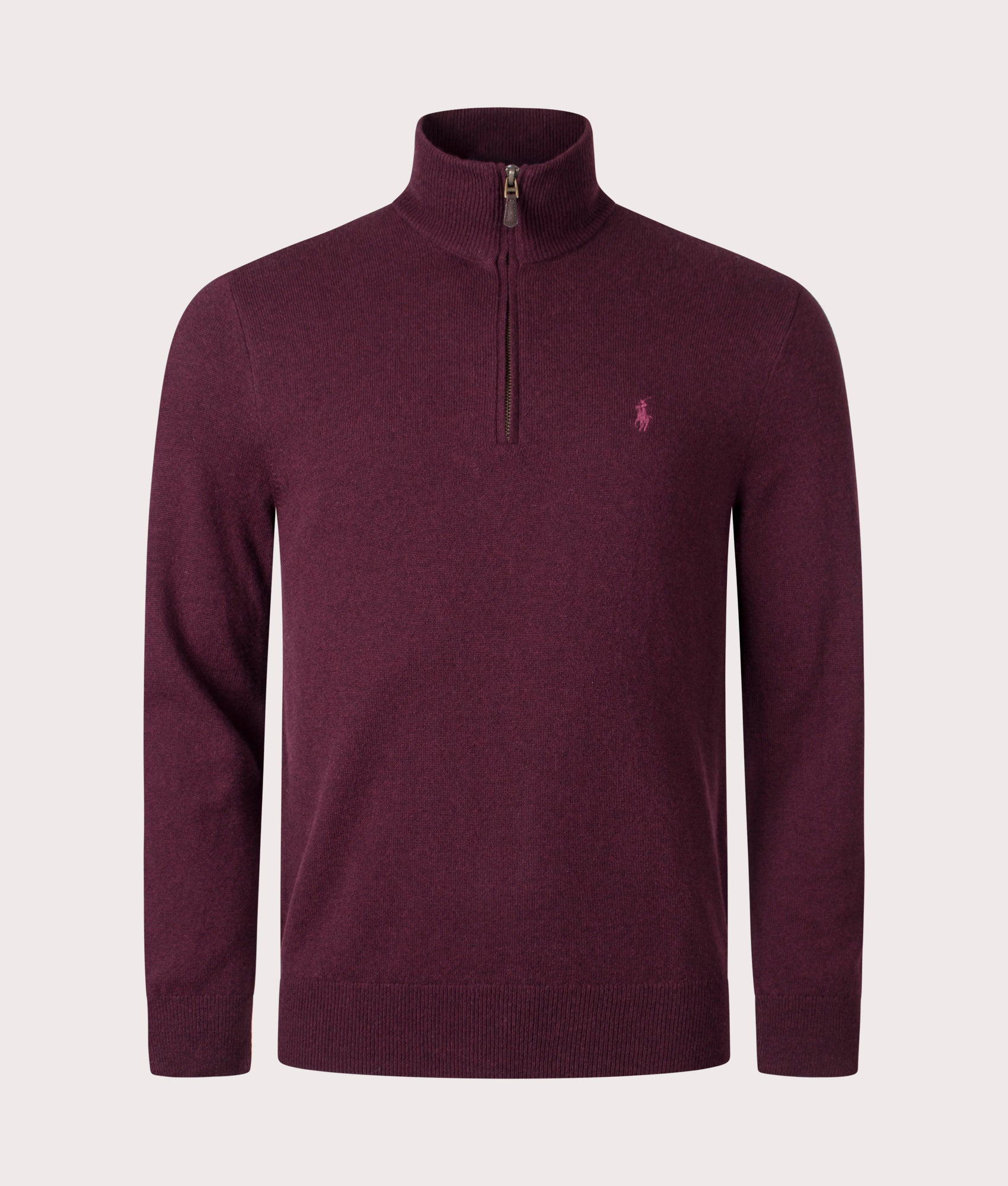 Merino Wool Quarter Zip Jumper