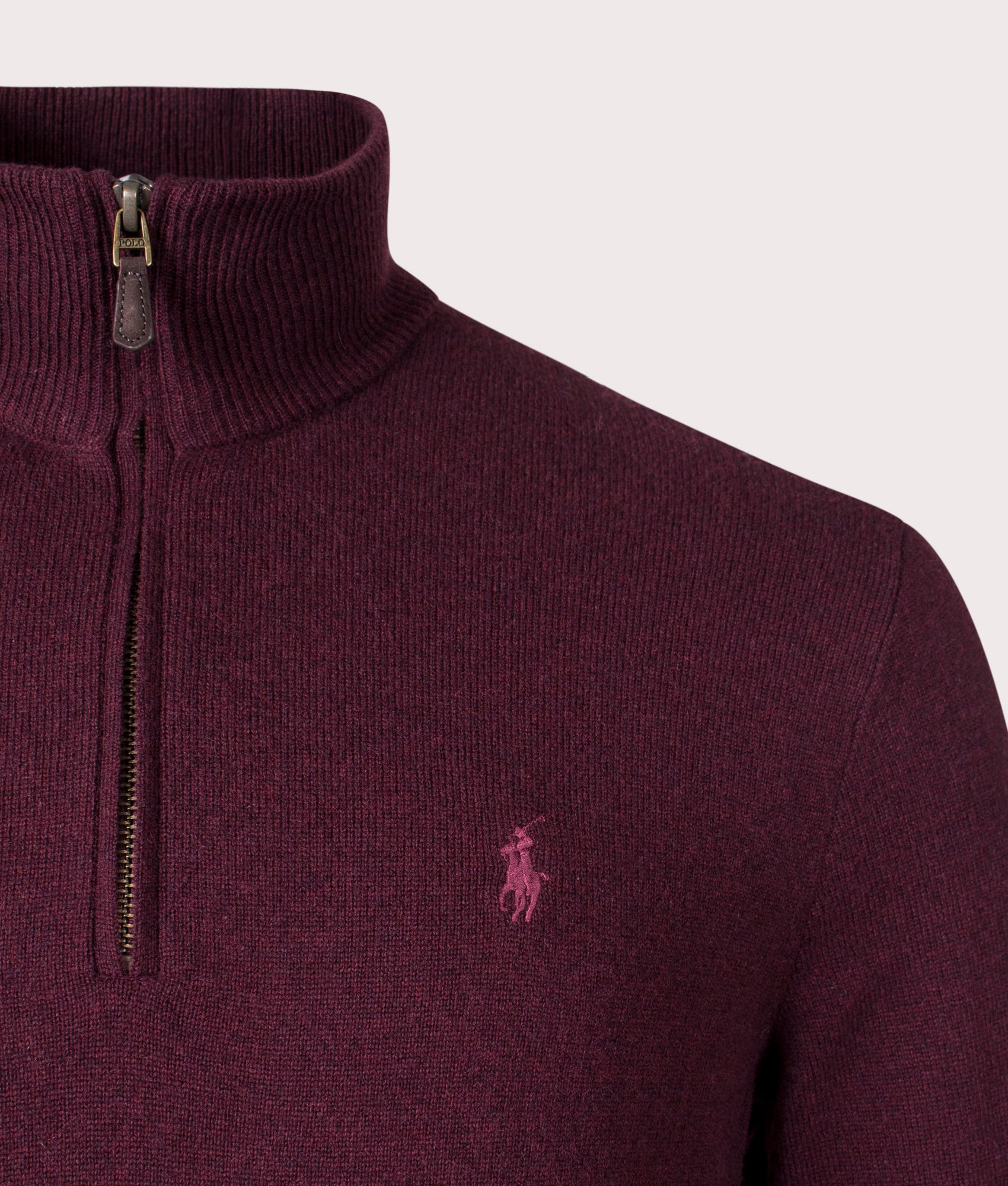 Merino Wool Quarter Zip Jumper