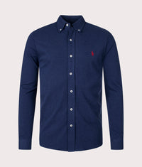 Relaxed Fit Featherweight Mesh Shirt: 081 Spring Navy Heather 