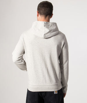 Polo Ralph Lauren Zip Through Hoodie in LT Sport Heather at EQVVS Menswear Model Back Shot.