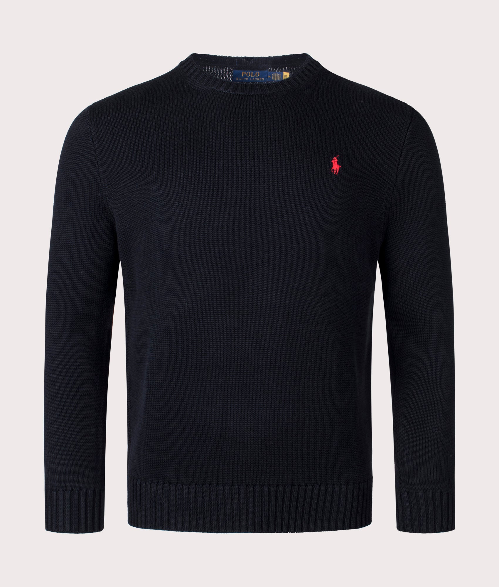 Cotton Ribbed Crew Neck Jumper - Polo Ralph Lauren - EQVVS