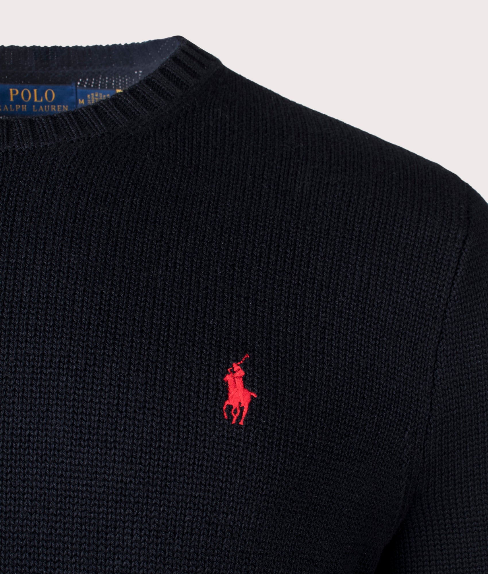 Cotton Ribbed Crew Neck Jumper - Polo Ralph Lauren - EQVVS