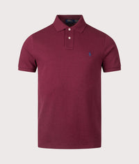Custom Slim Fit Mesh Polo Shirt: 293 Spring Wine Heather 