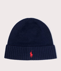 Merino Wool Beanie: 002 Hunter Navy 