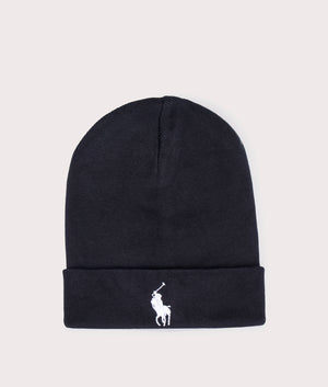 Combed Cotton Beanie Polo Ralph Lauren in Black at EQVVS