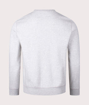 Polo Ralph Lauren Double Knit Sweatshirt in Sport Grey Heather with Polo Black Pony Back Shot at EQVVS