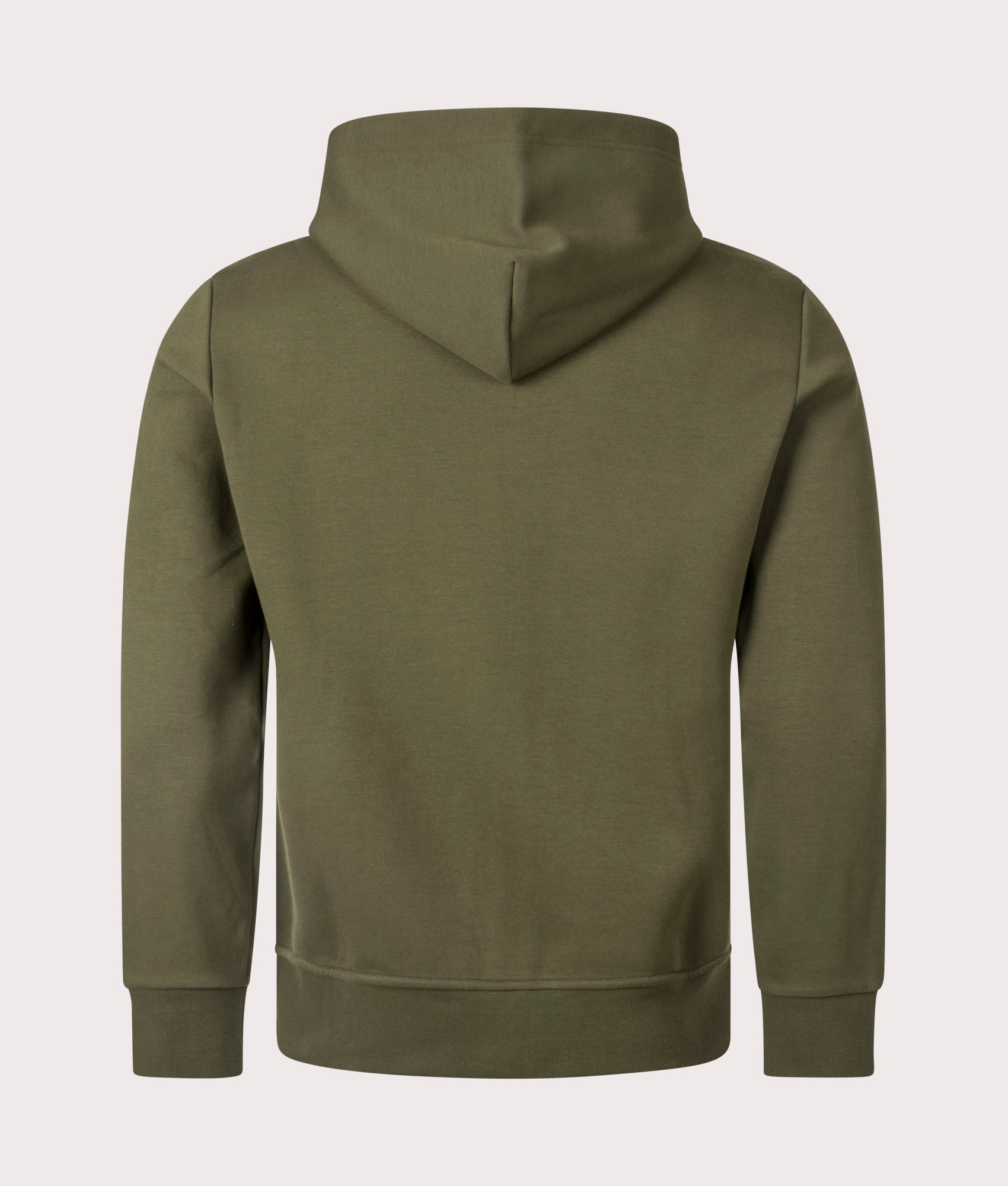 Polo Ralph Lauren Zip Through Double Knit Hoodie in Company Olive. Shot at EQVVS. 