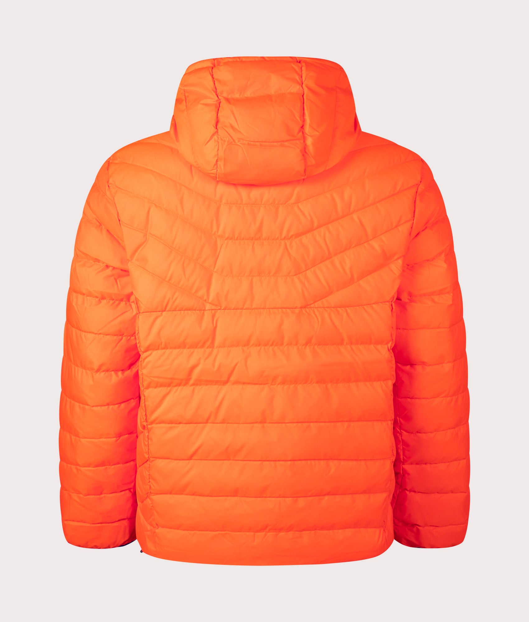 Polo Ralph Lauren Terra Chevron Insulated Bomber Jacket in Sailing Orange Back Shot at EQVVS