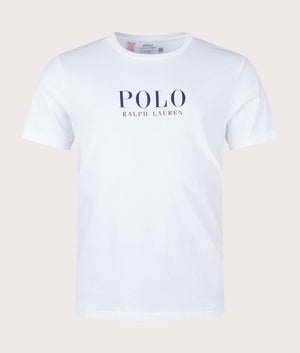 Polo Ralph Lauren Lightweight Crew Neck T-Shirt in White Front Shot