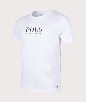 Polo Ralph Lauren Lightweight Crew Neck T-Shirt in White Angle Shot