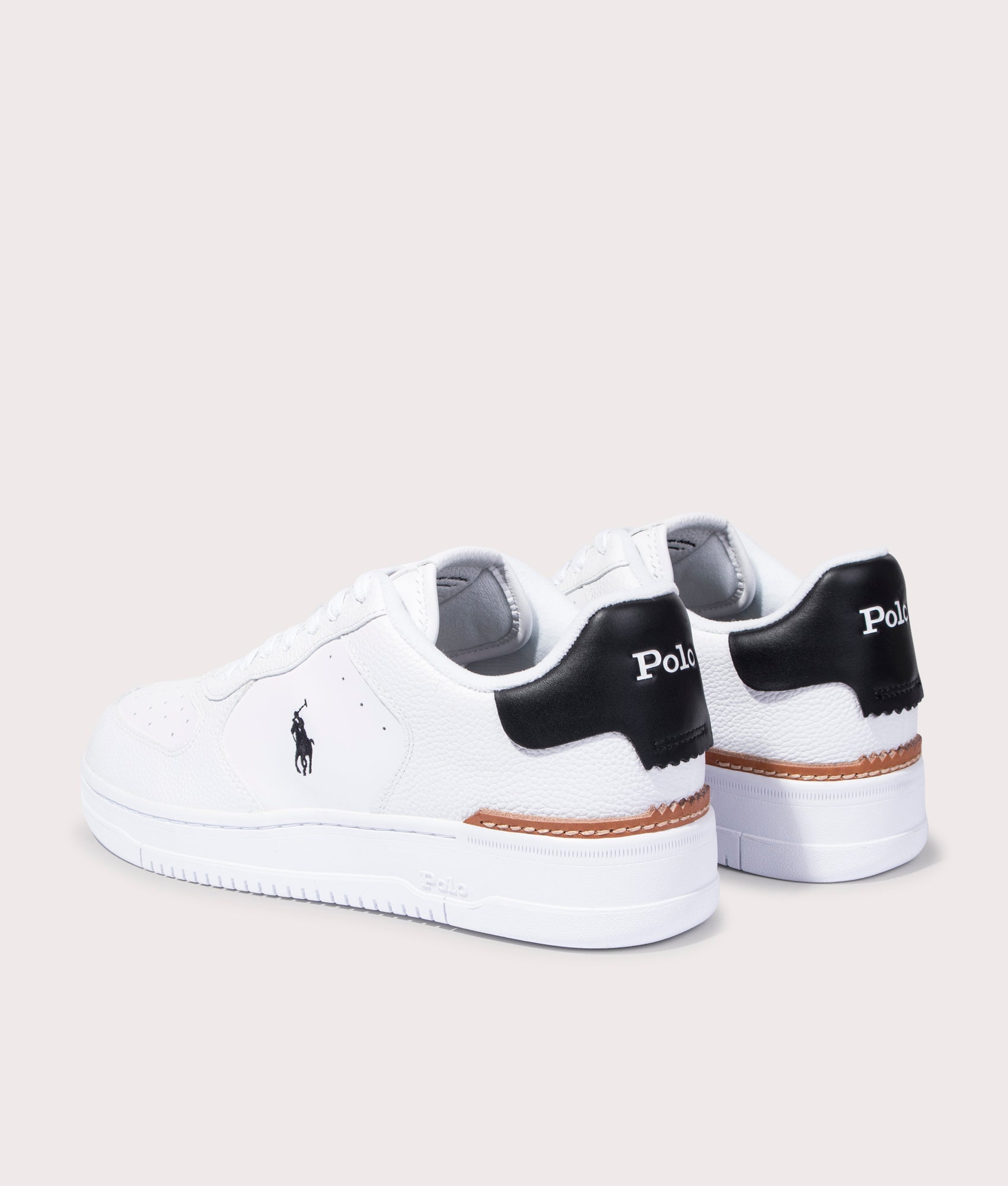Leather-Court-Master-Trainers-White/Black-Polo-Ralph-Lauren-EQVVS
