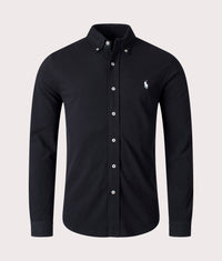 Relaxed Fit Featherweight Mesh Shirt: 089 Polo Black 