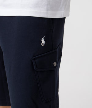 Polo Ralph Lauren Cargo Sweat Shorts Aviator Navy Detail Shot EQVVS