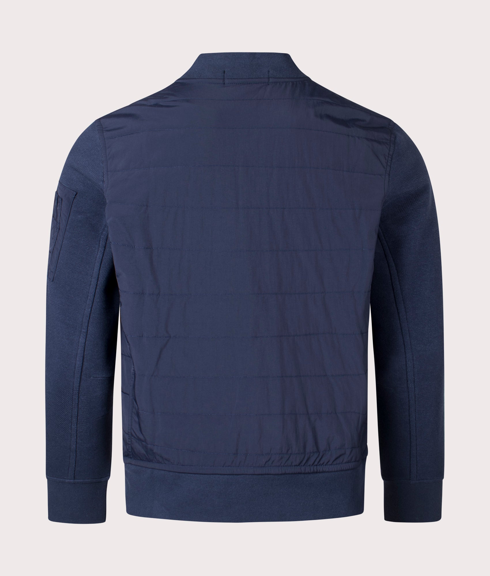 Polo Ralph Lauren Hybrid Bomber Jacket in Aviator Navy Back Shot EQVVS