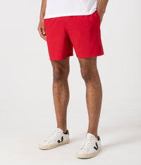 Regular Fit Traveler Mid Swim Shorts: 005 Red 
