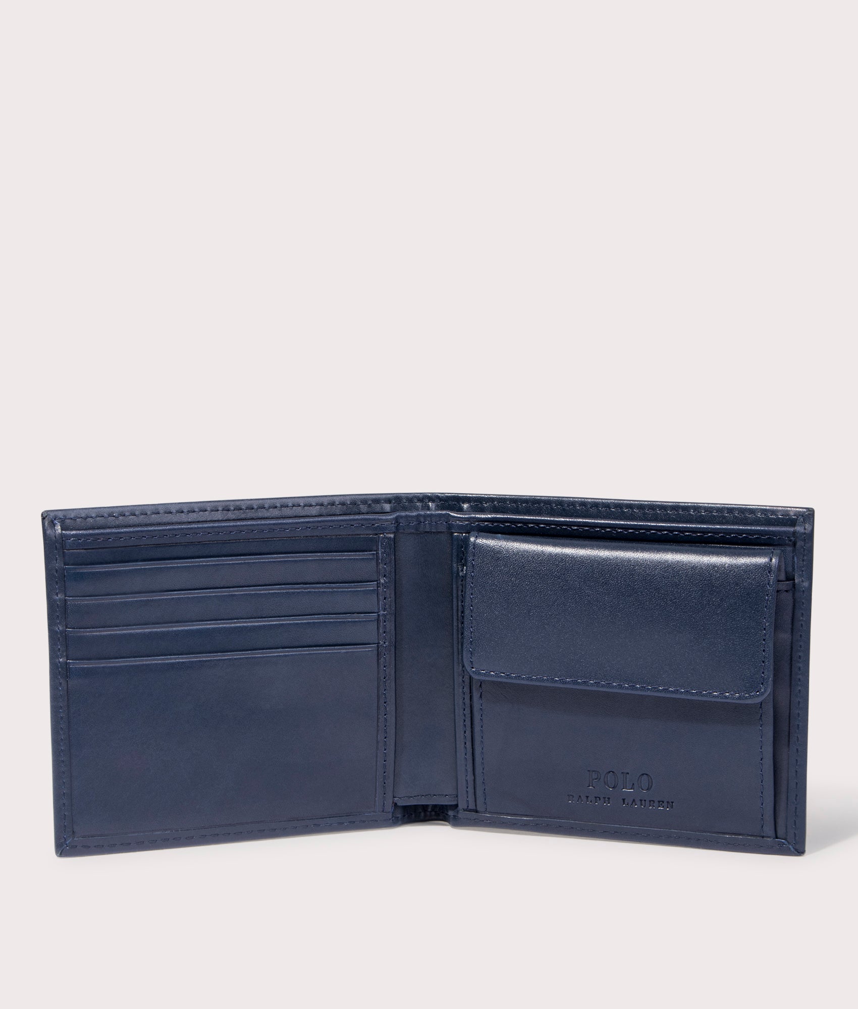 Billfold-with-Coin-pocket-Wallet-001-Navy/Multi-Pony-Polo-Ralph-Lauren-EQVVS