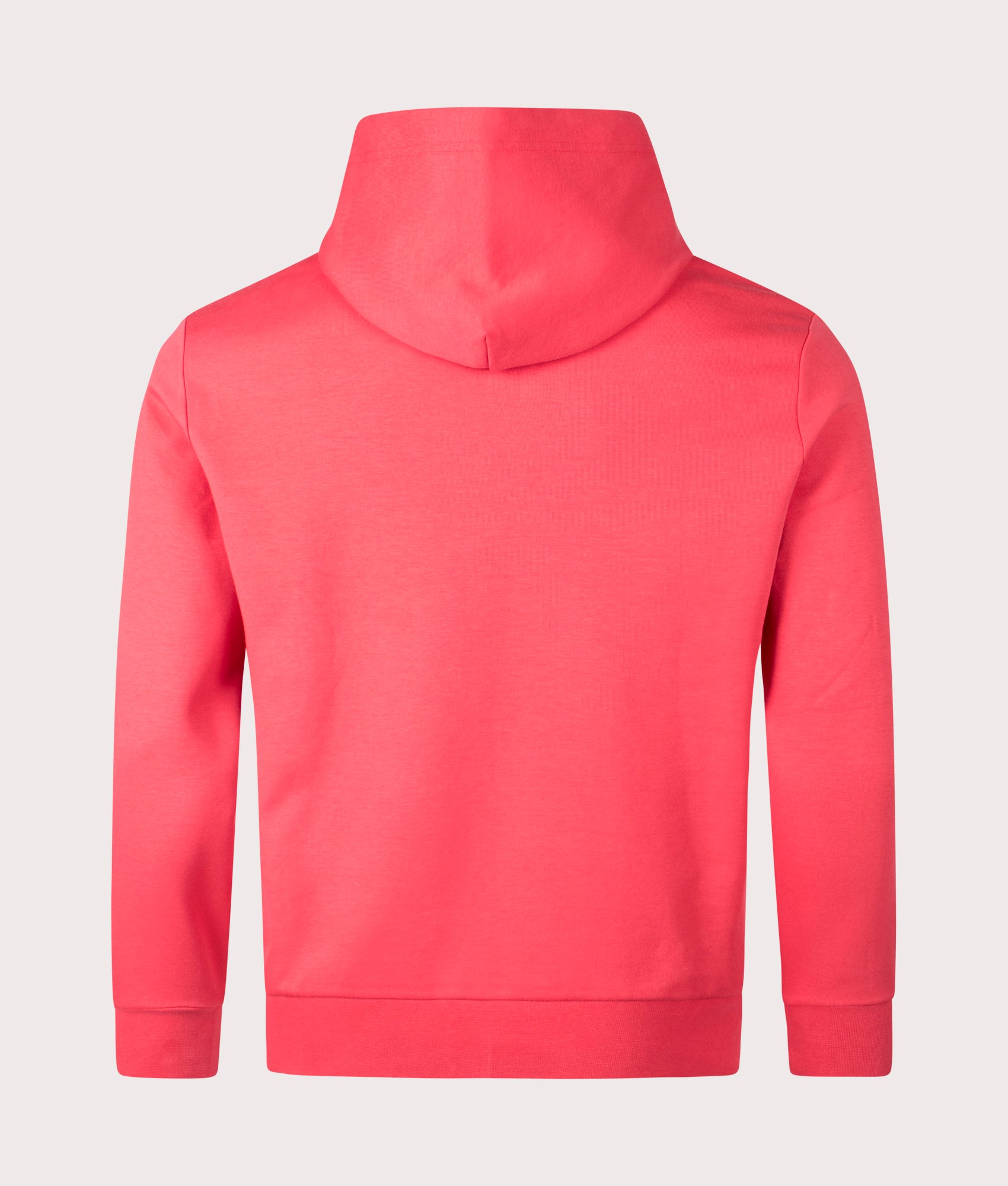 Polo Ralph Lauren Double-Knit Hoodie in Starboard Red at EQVVS. Back Shot.