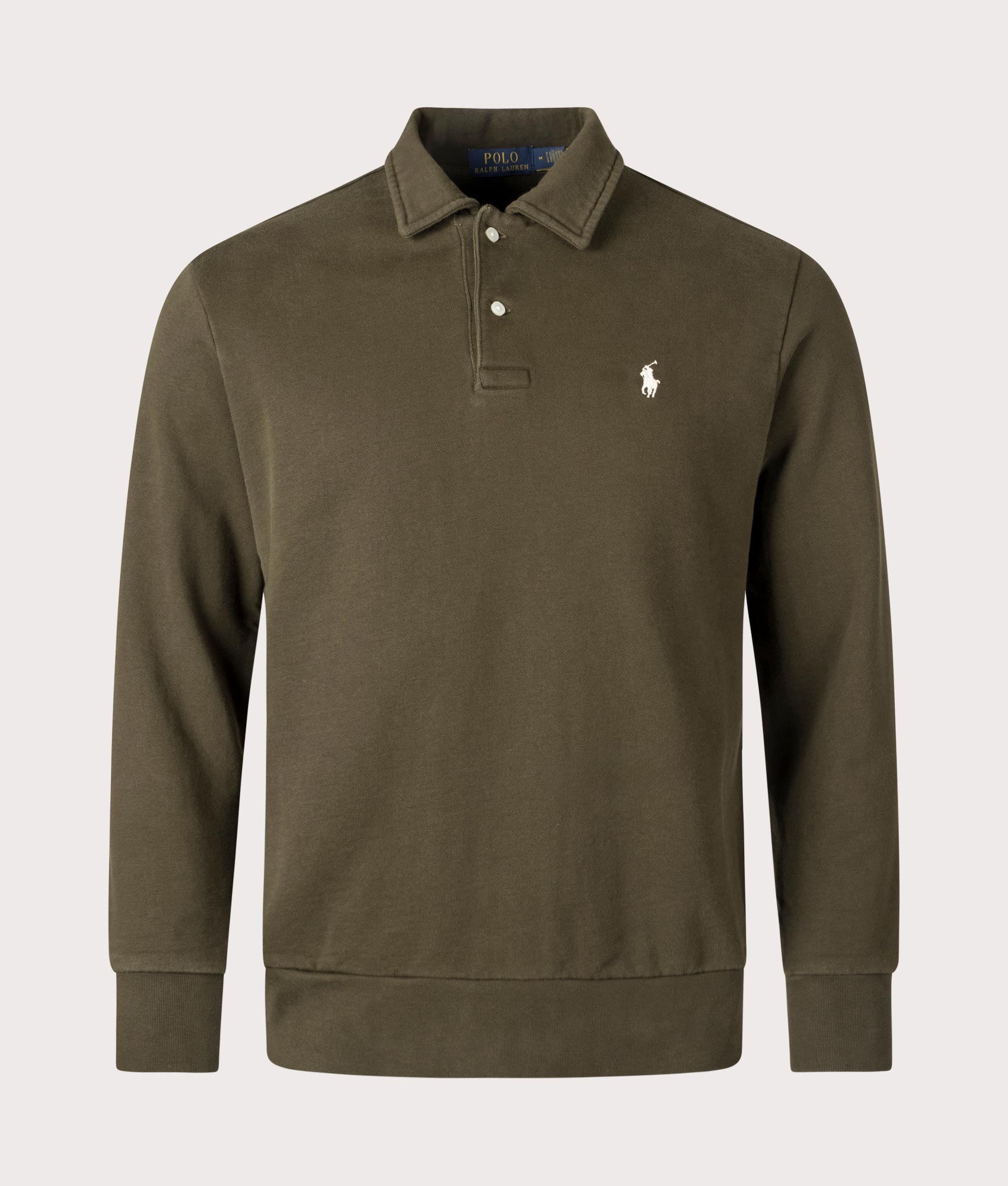 Loopback Fleece Collared Sweatshirt Dark Loden | Polo Ralph Lauren | EQVVS