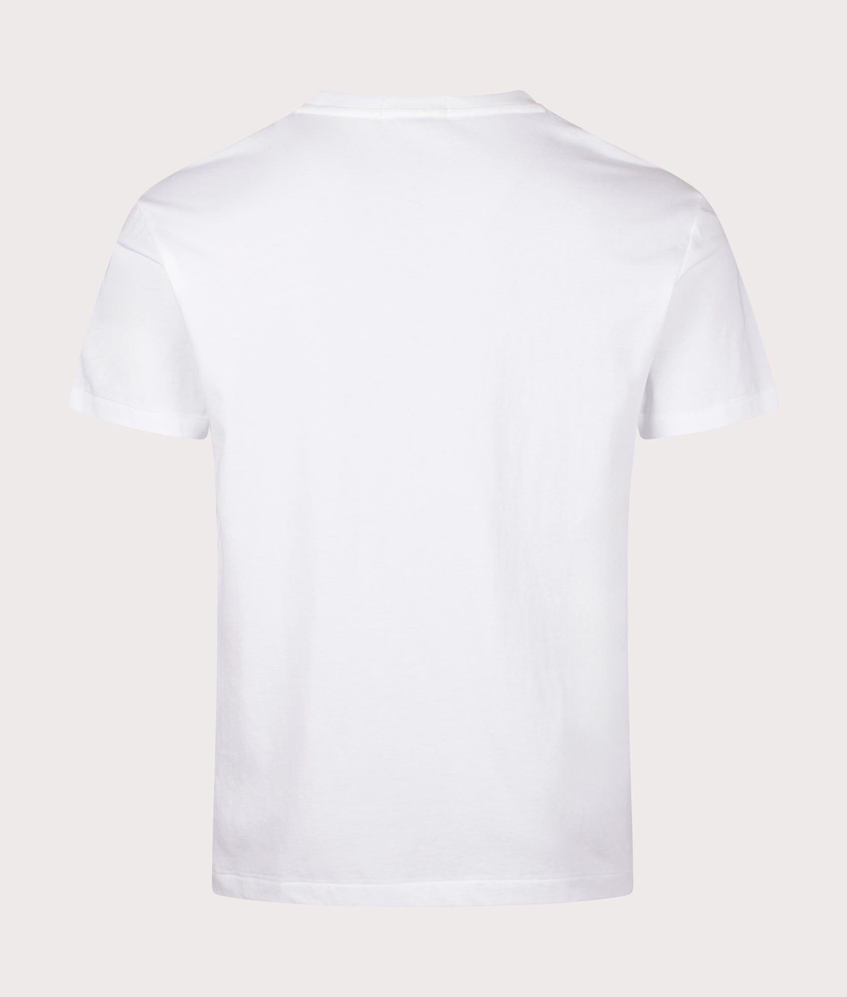 Polo Bear Jersey T-Shirt in White Denim Bear by Ralph Lauren. EQVVS Back Shot.