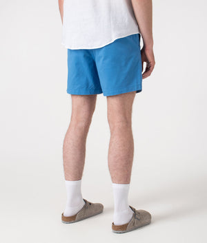 Regular Fit Prepster Stretch Twill Chino Shorts. Shot by EQVVS. Back shot.