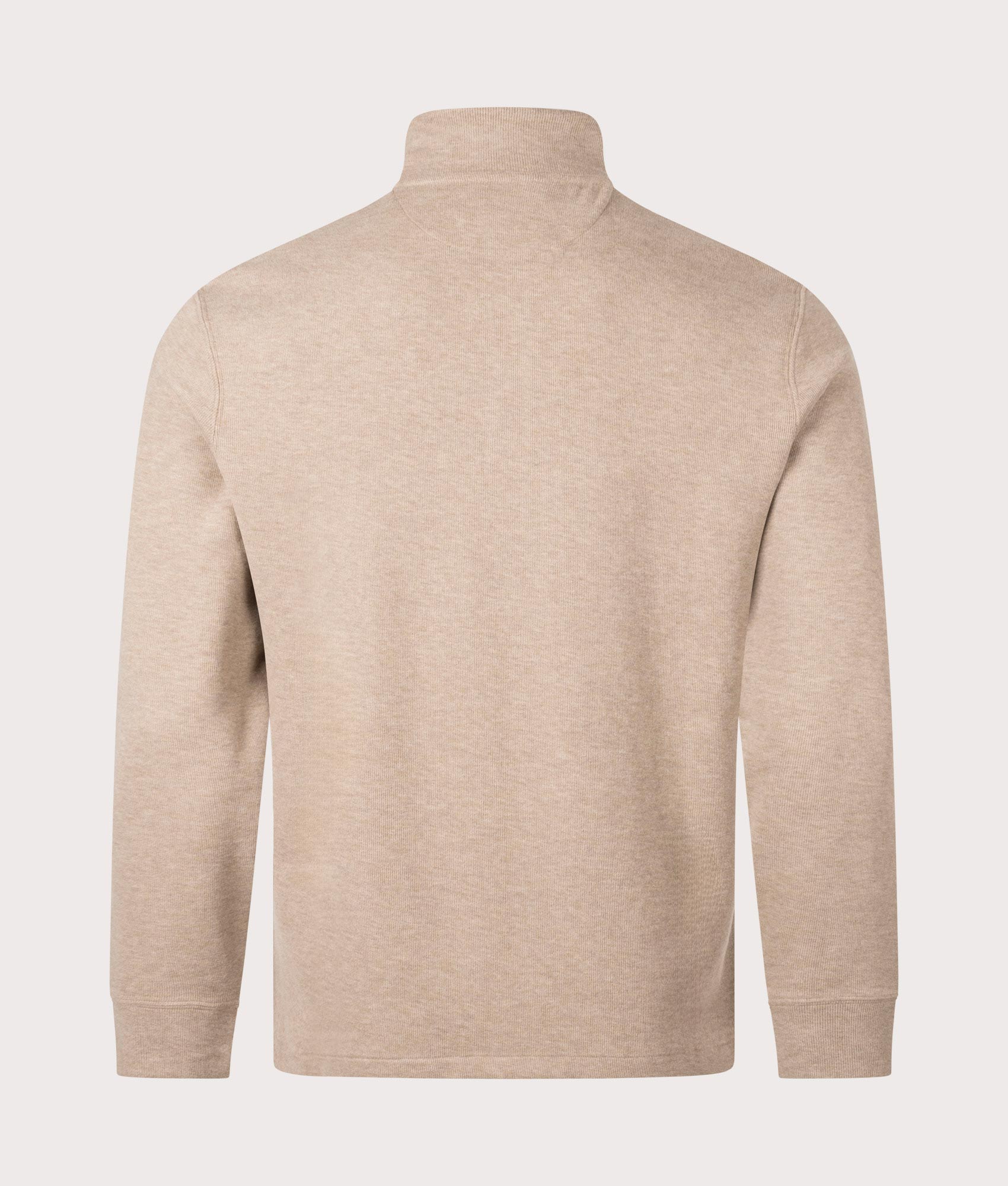 Polo Ralph Lauren Quarter Zip Estate Rib Knit Beige | EQVVS Menswear