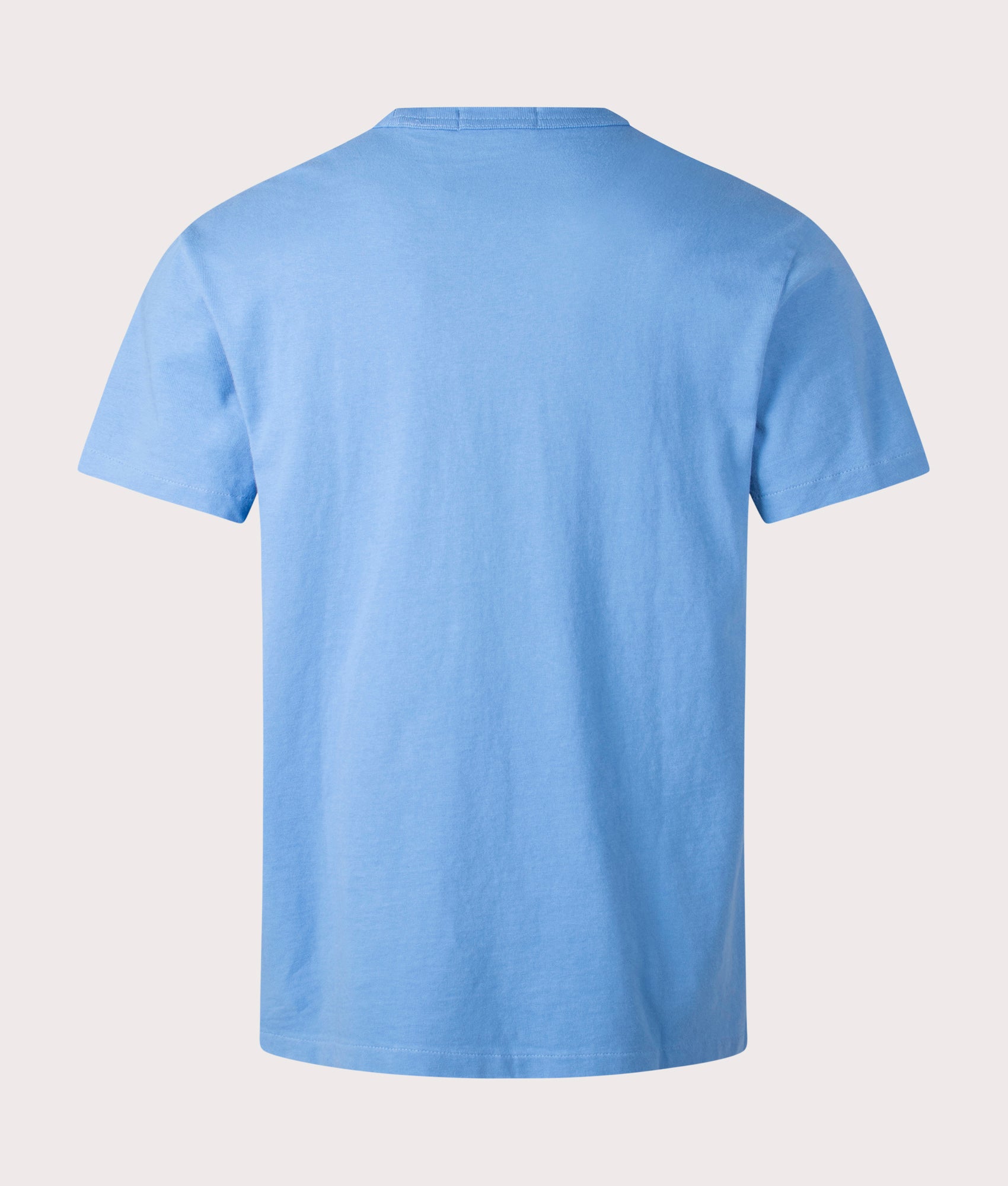 Classic Fit Jersey T-Shirt in Blue Orbit at EQVVS. Back Shot.