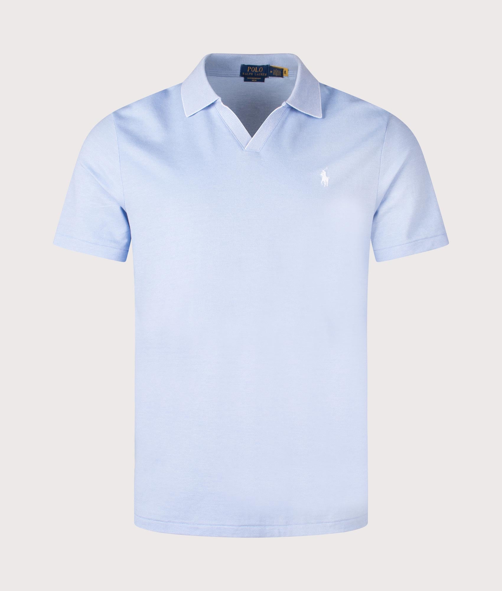 Classic Fit Featherweight Polo Shirt. Shot by EQVVS. Front shot.