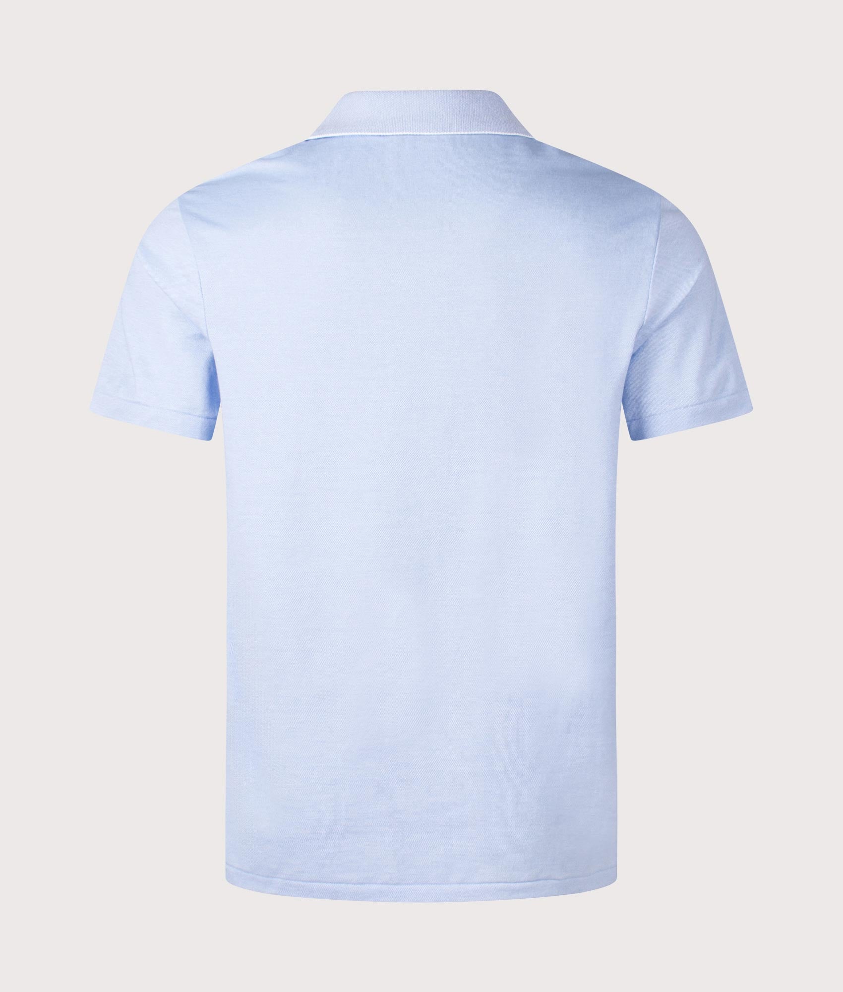 Classic Fit Featherweight Polo Shirt. Shot by EQVVS. Back shot.