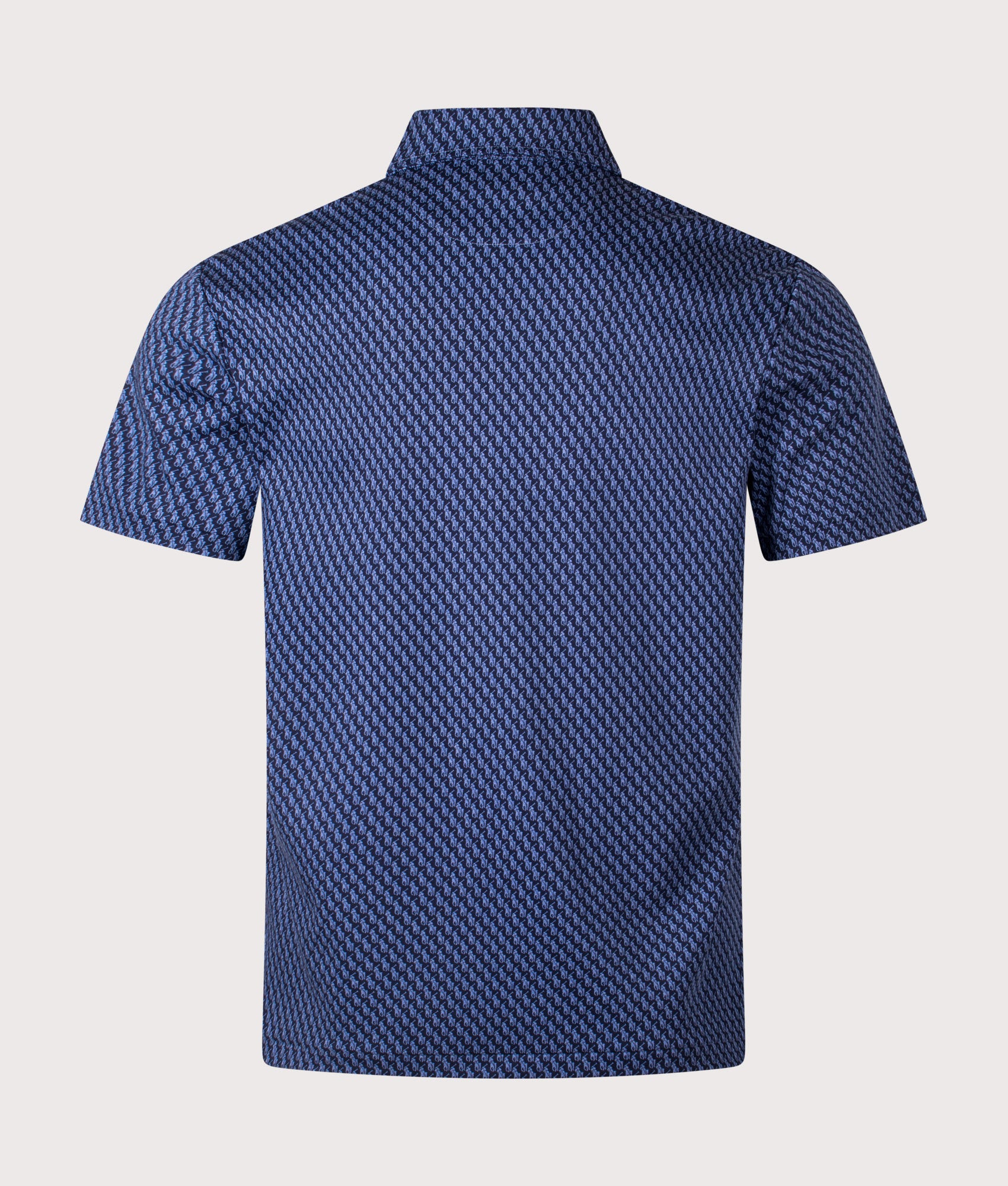 Custom Slim Fit Polo Pony Polo Shirt. Shot by EQVVS. Back shot.