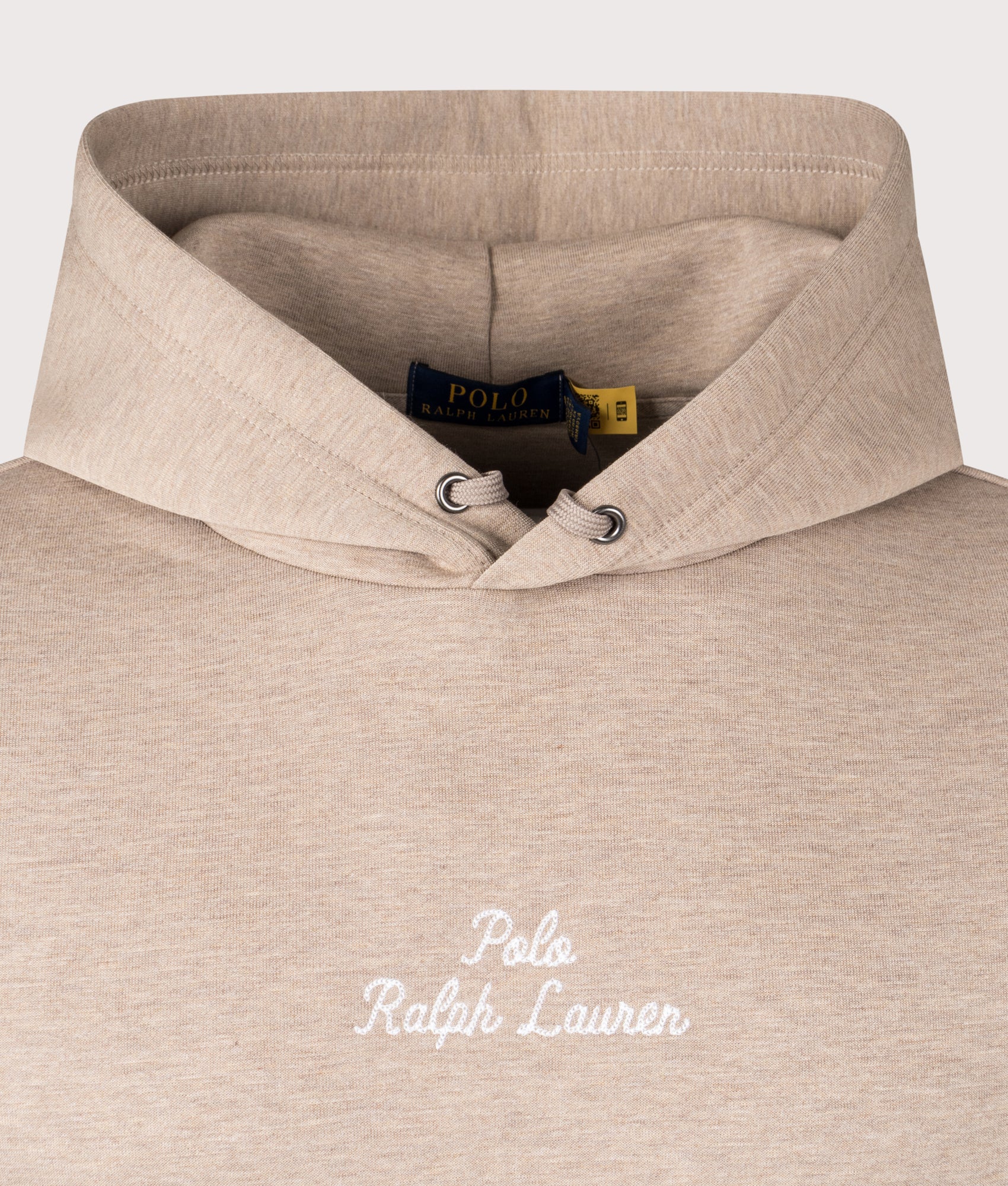Polo Ralph Lauren, Script Chest Logo Hoodie, Adirondack Heather, Eqvvs Menswear, Detailed shot angle