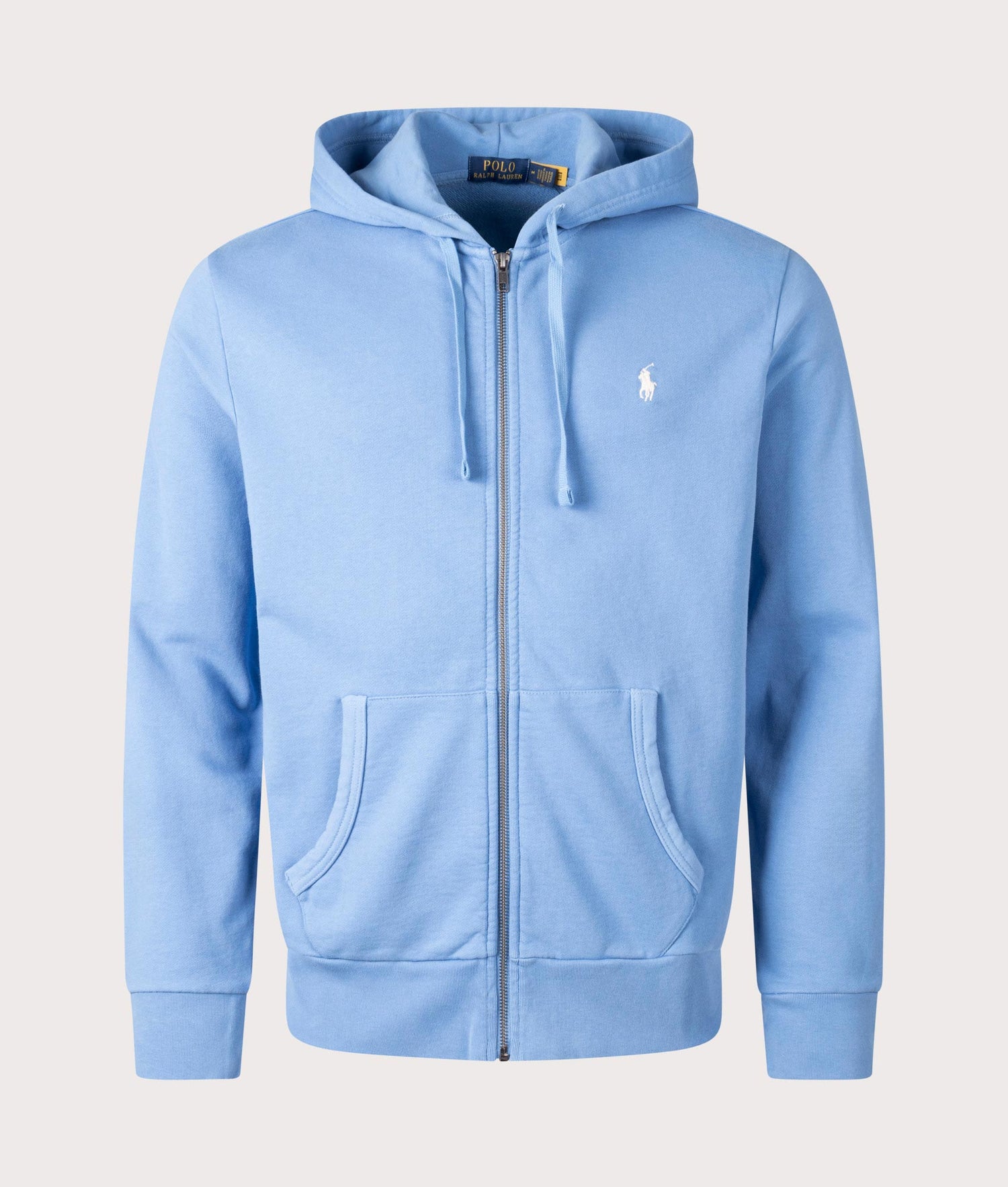 新品Polo Ralph Lauren フード付きジャケット 水色 Zip Through Hoodie in Blue Orbit | Polo Ralph Lauren | EQVVS