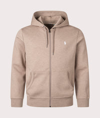 Zip Through Double Knit Hoodie: 053 Adirondack Heather 