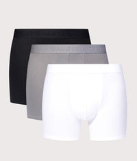 3 Pack Classic Stretch Cotton Trunks: 004 3PK Black/Perf Grey/White 