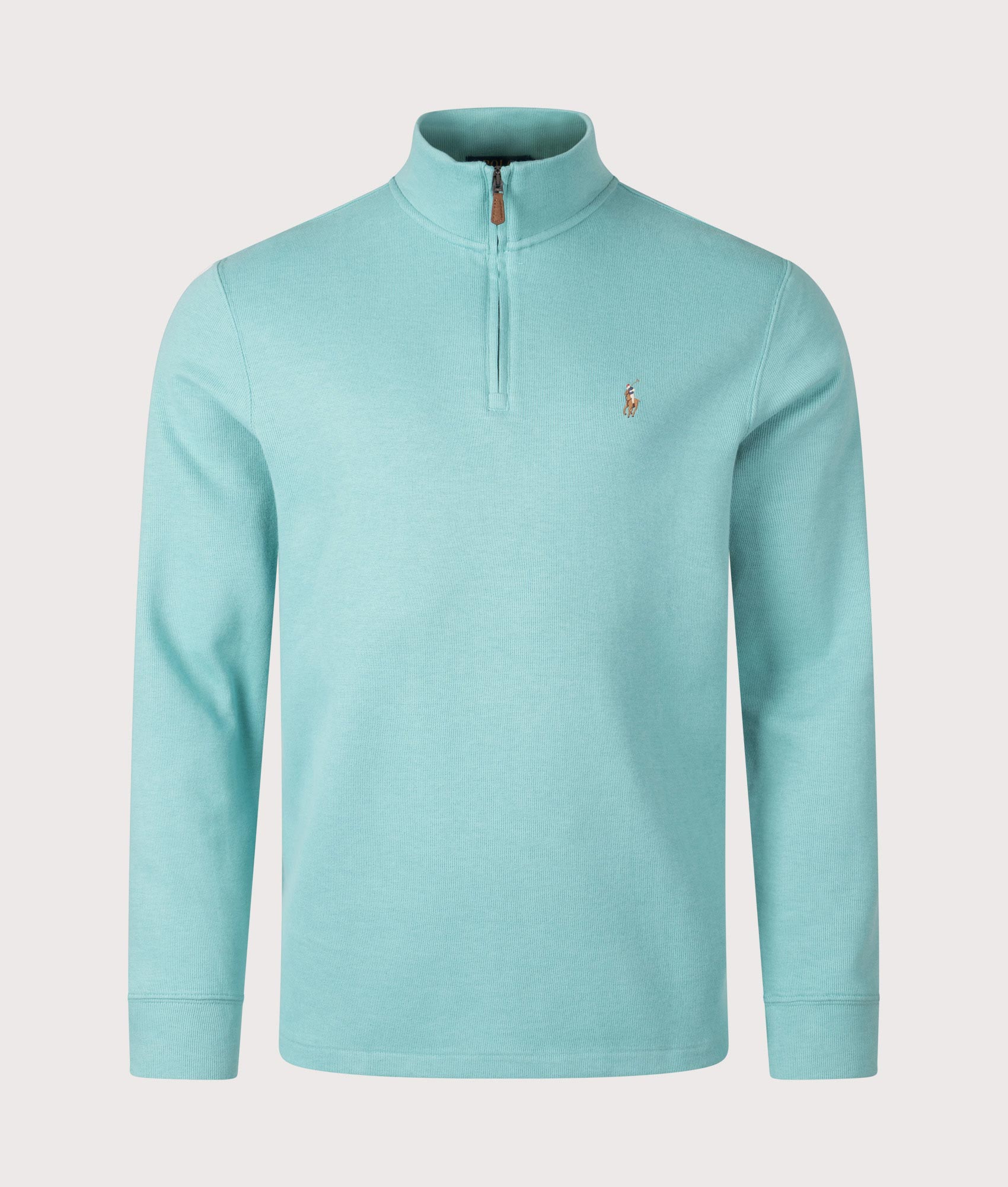 Estate-Rib Quarter Zip Knit. Shot by EQVVS. Front shot.