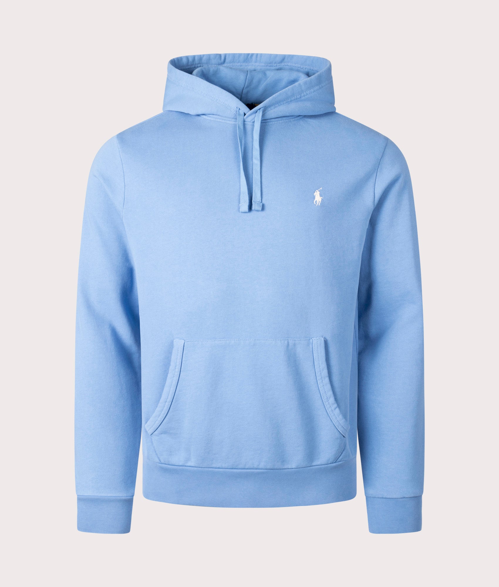 Ralph Lauren, Loopback Fleece Hoodie, Blue Orbit, Eqvvs Menswear, front shot angle