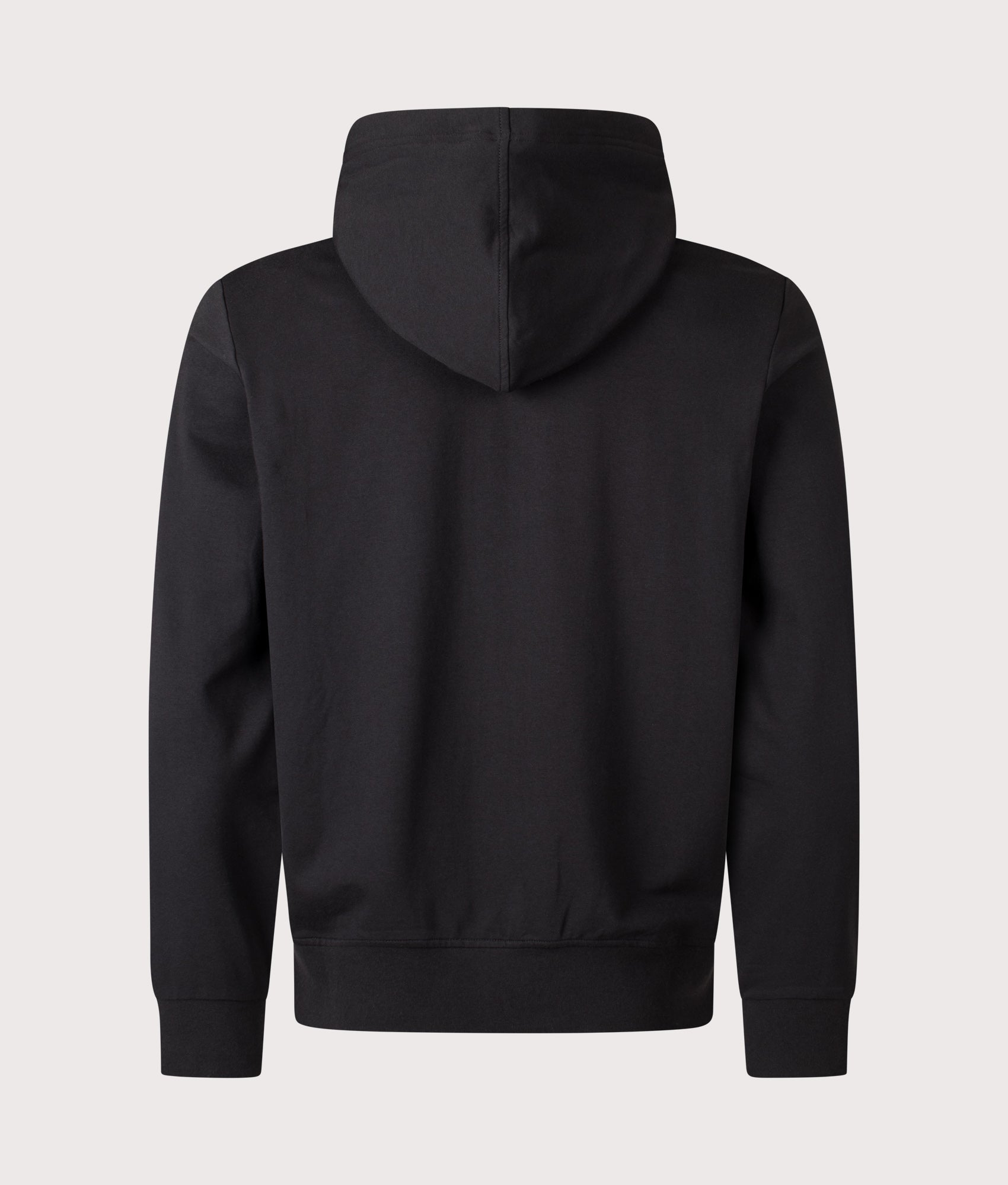 Zip Through Lightweight Hoodie in Polo Black by Polo Ralph Lauren. Shot by EQVVS. Back Shot.