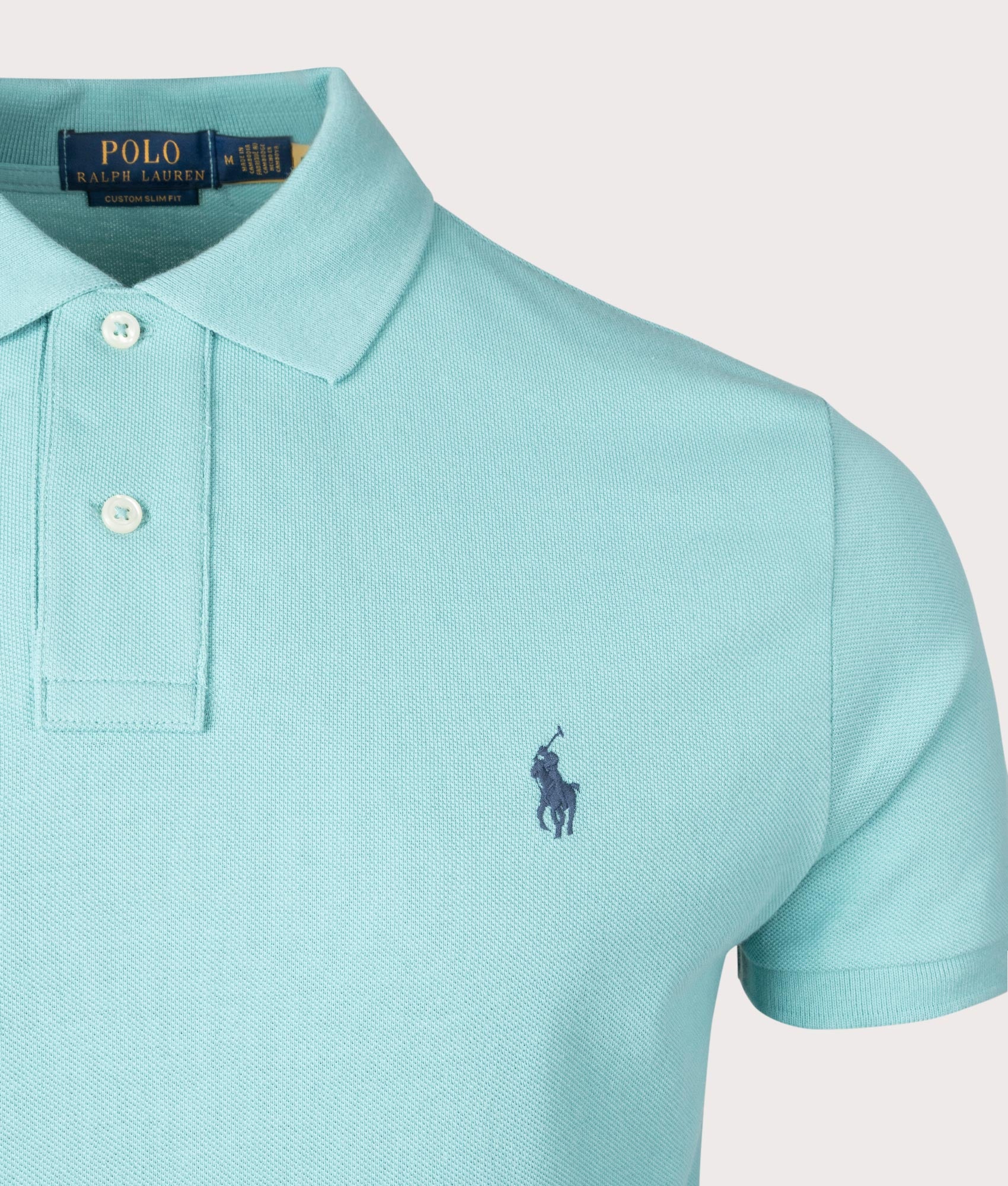 トップス POLO RALPH LAUREN CUSTOM SLIM FIT M Ralph Lauren Custom Slim Fit Polo T Shirt White | Mainline Menswear x
