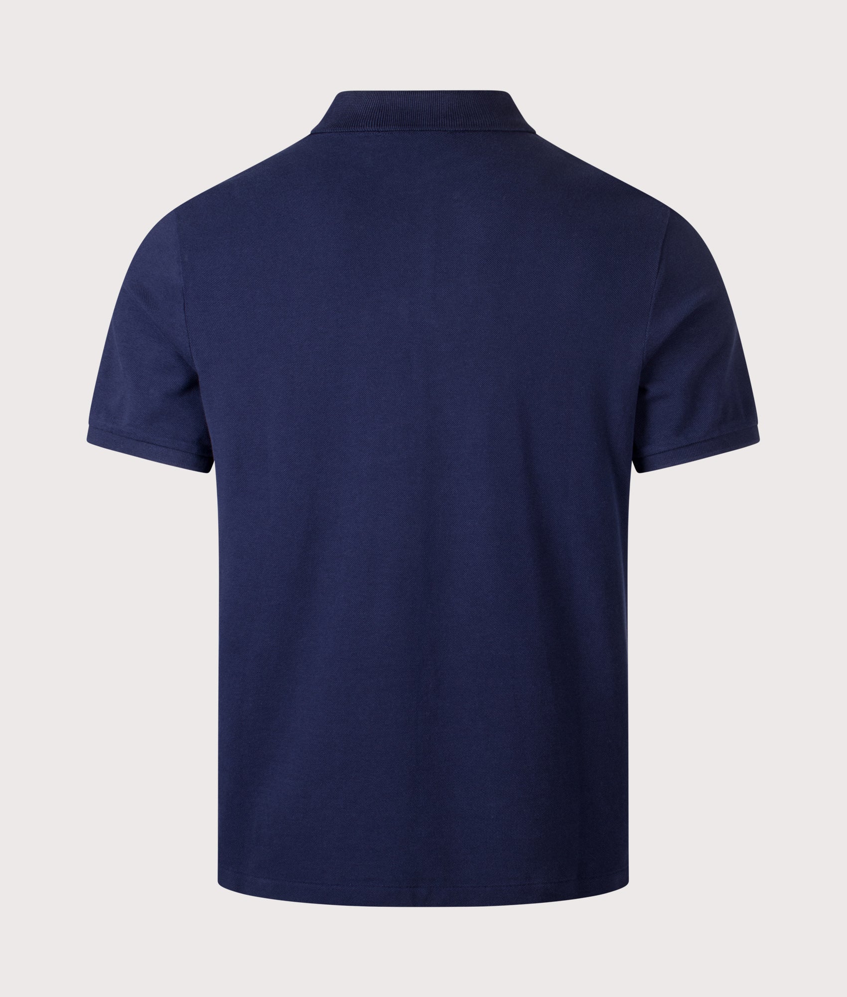 Classic Fit Leather-Pony Mesh Polo Shirt. 100% Cotton | Polo Ralph Lauren | EQVVS | Back shot