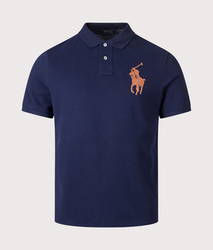 Classic Fit Leather-Pony Mesh Polo Shirt. 100% Cotton | Polo Ralph Lauren | EQVVS | Front shot 