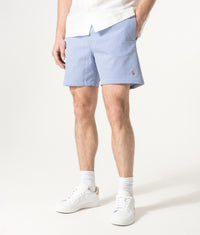 5.75 Inch Traveler Classic Swim Trunks: 001 Cruise Royal Seersucker 
