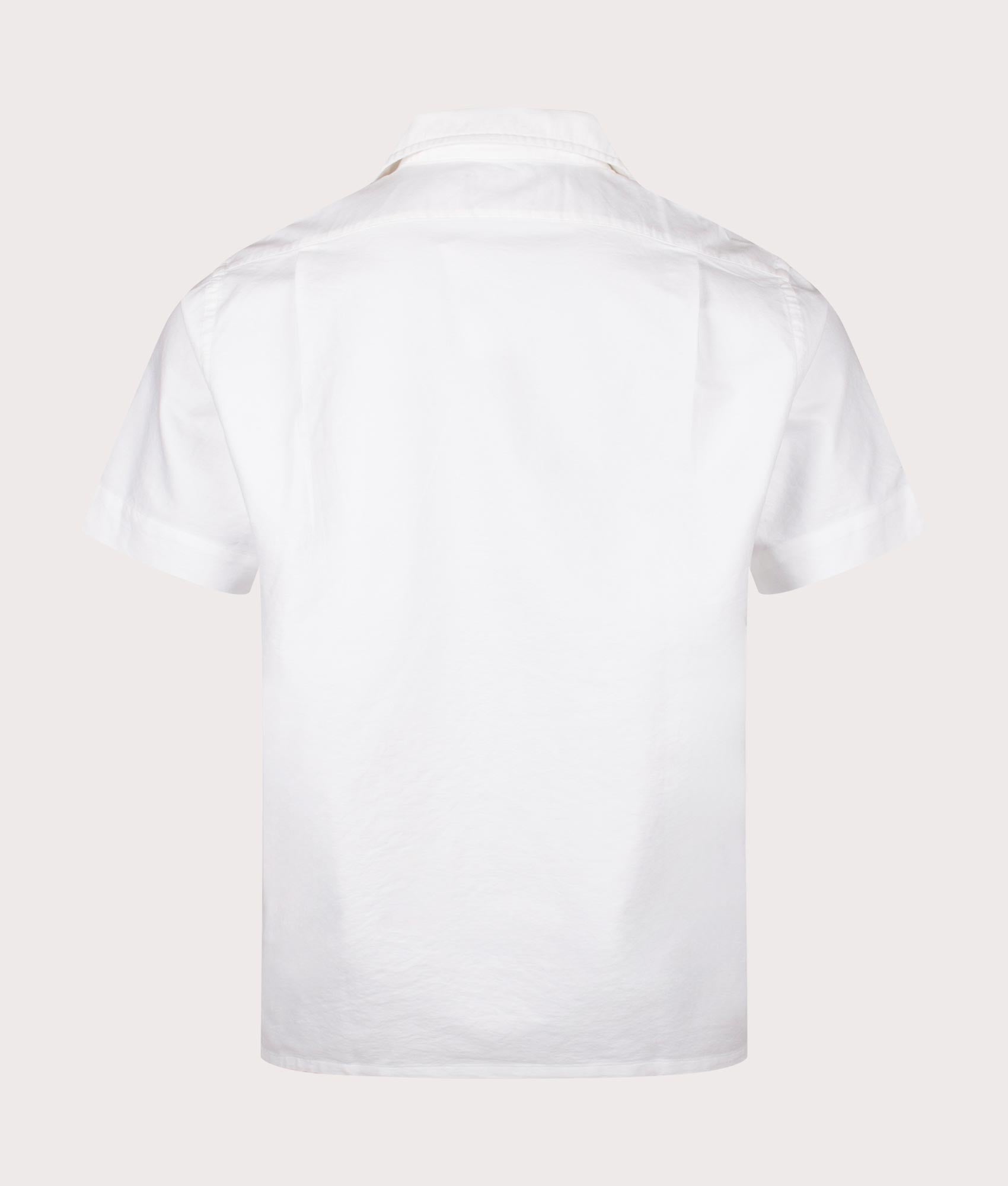 Polo Ralph Lauren Classic Fit Oxford Camp Shirt in White at EQVVS. Back Shot.