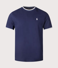 Classic Fit Stretch Mesh T-Shirt: 001 Newport Navy 
