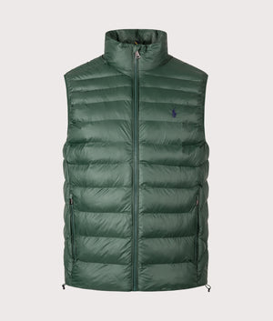 The Colden Packable Vest in College Green. | Polo Ralph Lauren | Shot at EQVVS | Front shot