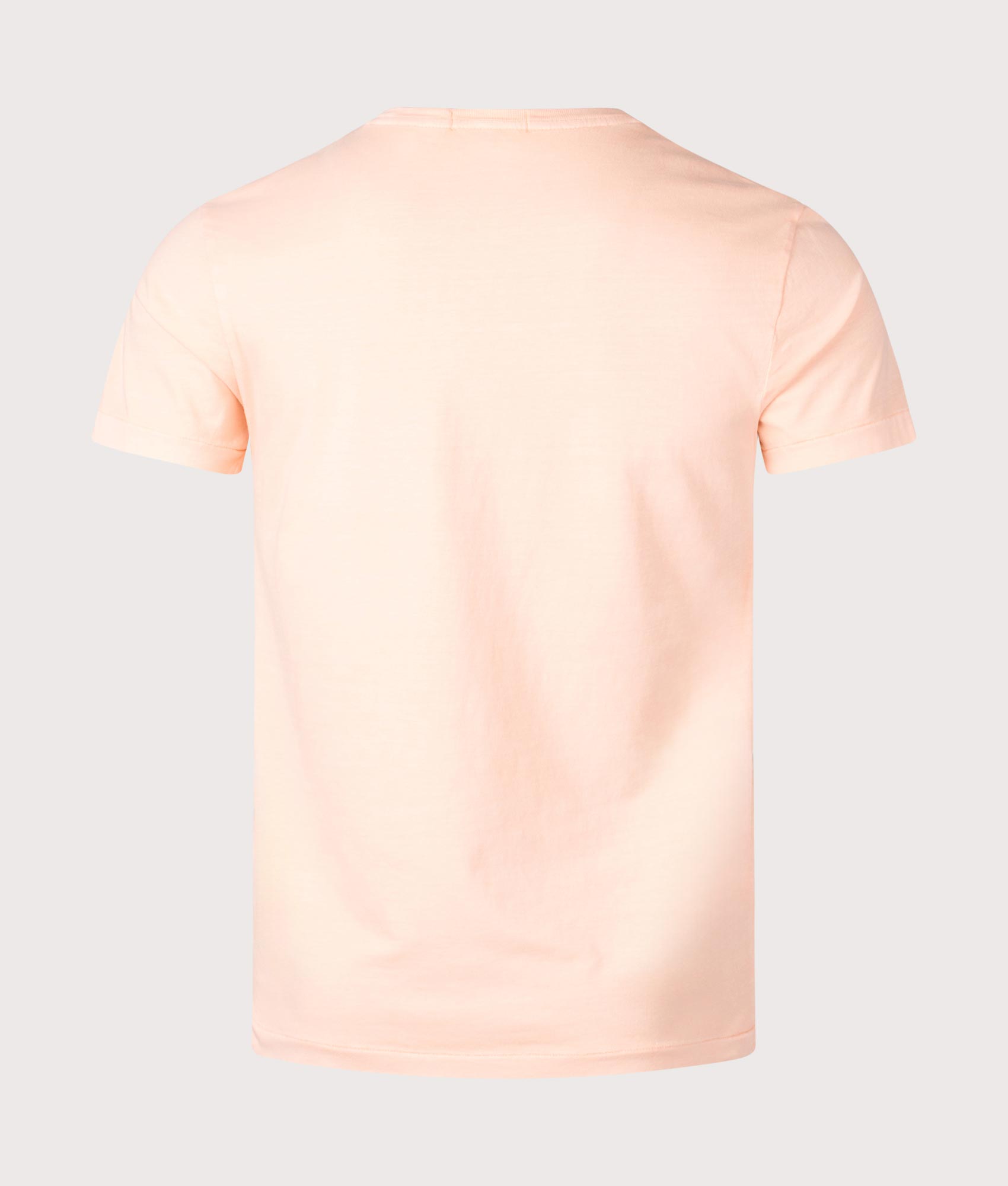 Polo Ralph Lauren Custom Slim Mineral-Dyed Pocket T-Shirt in Amber . Shot at EQVVS. Back shot 