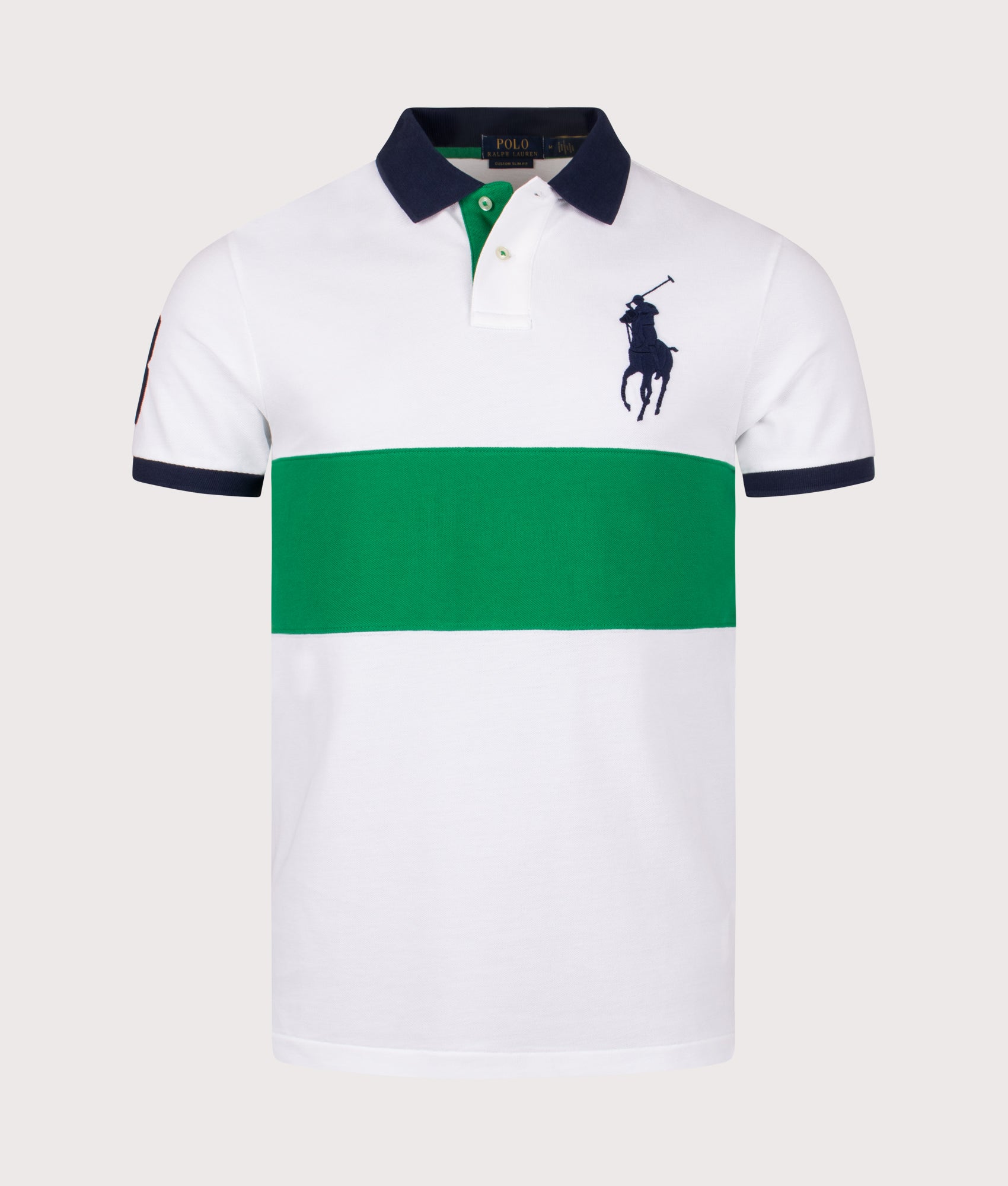 Custom Slim Fit Big Pony Mesh Polo Shirt. Shot by EQVVS. Front shot.