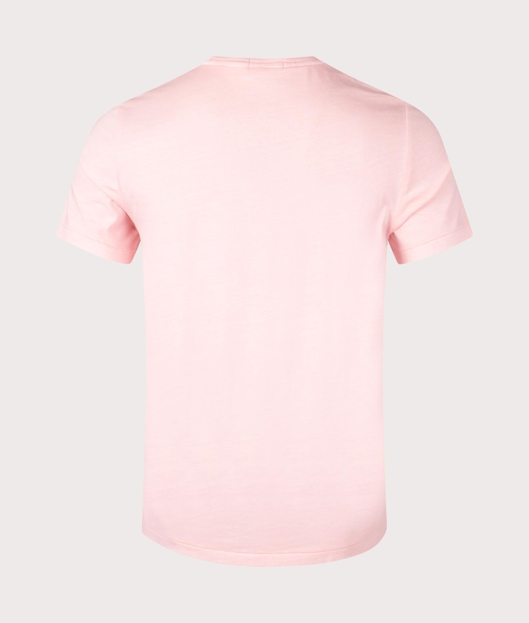 Polo Ralph Lauren Custom Slim Mineral-Dyed Pocket T-Shirt in Rose at EQVVS. Back Shot.