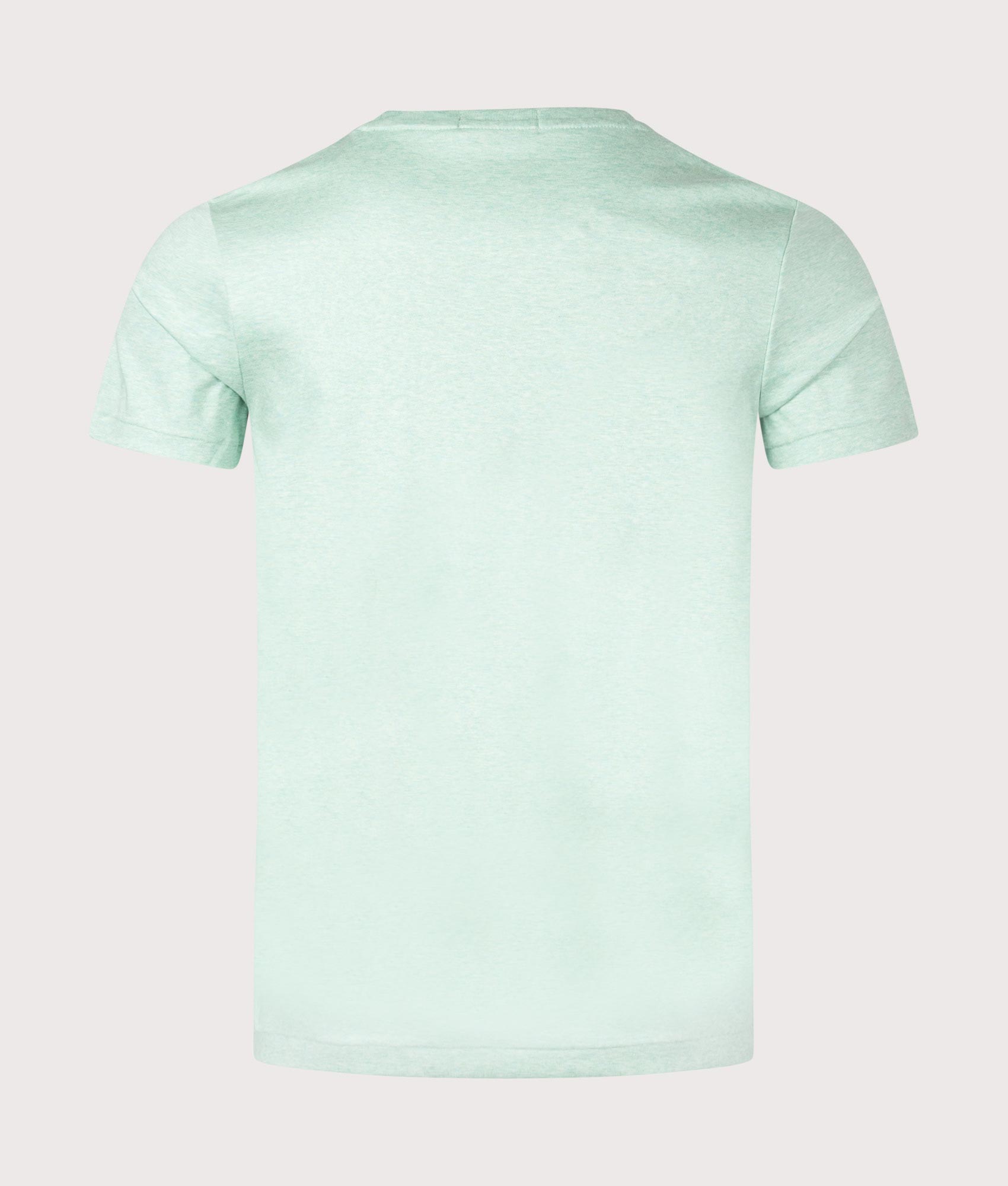 Polo Ralph Lauren Custom Slim Fit Pima T-Shirt in Celadon at EQVVS Menswear. Back shot.